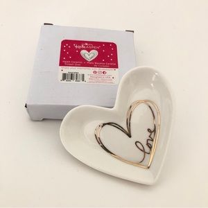 Kate Aspen Heart Ceramic Trinket Dish